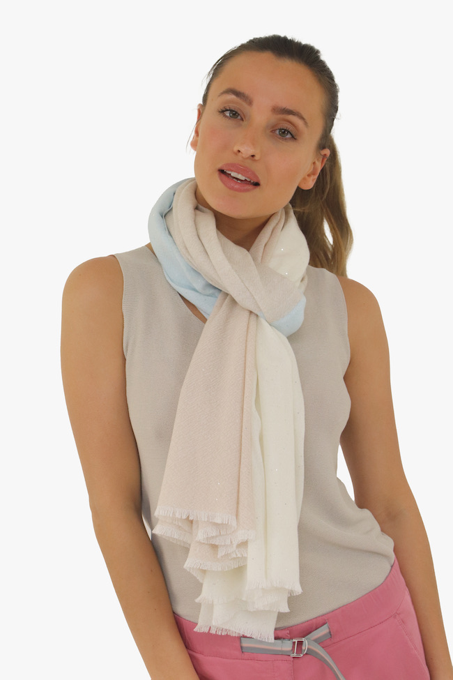 Andrea'S 1947 foulard écharpe femmes beige