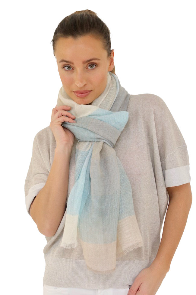 Andrea'S 1947 scarf women sky