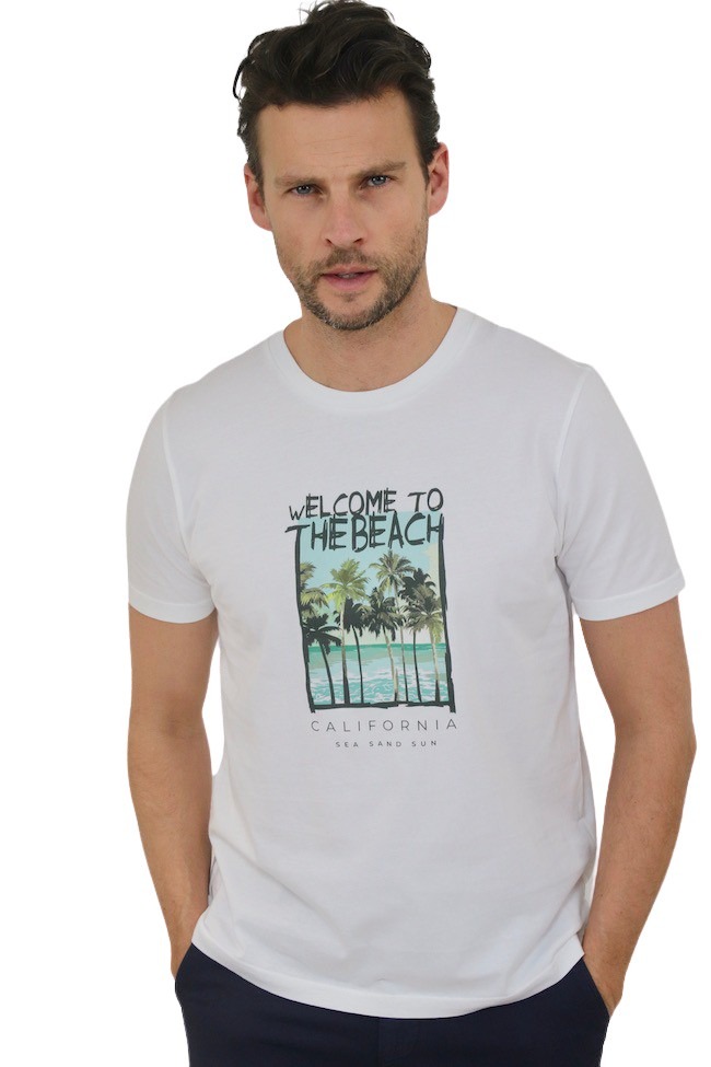 Altea men's short sleeve t-shirt white