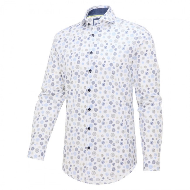 Blue Industry long sleeved shirt for men white