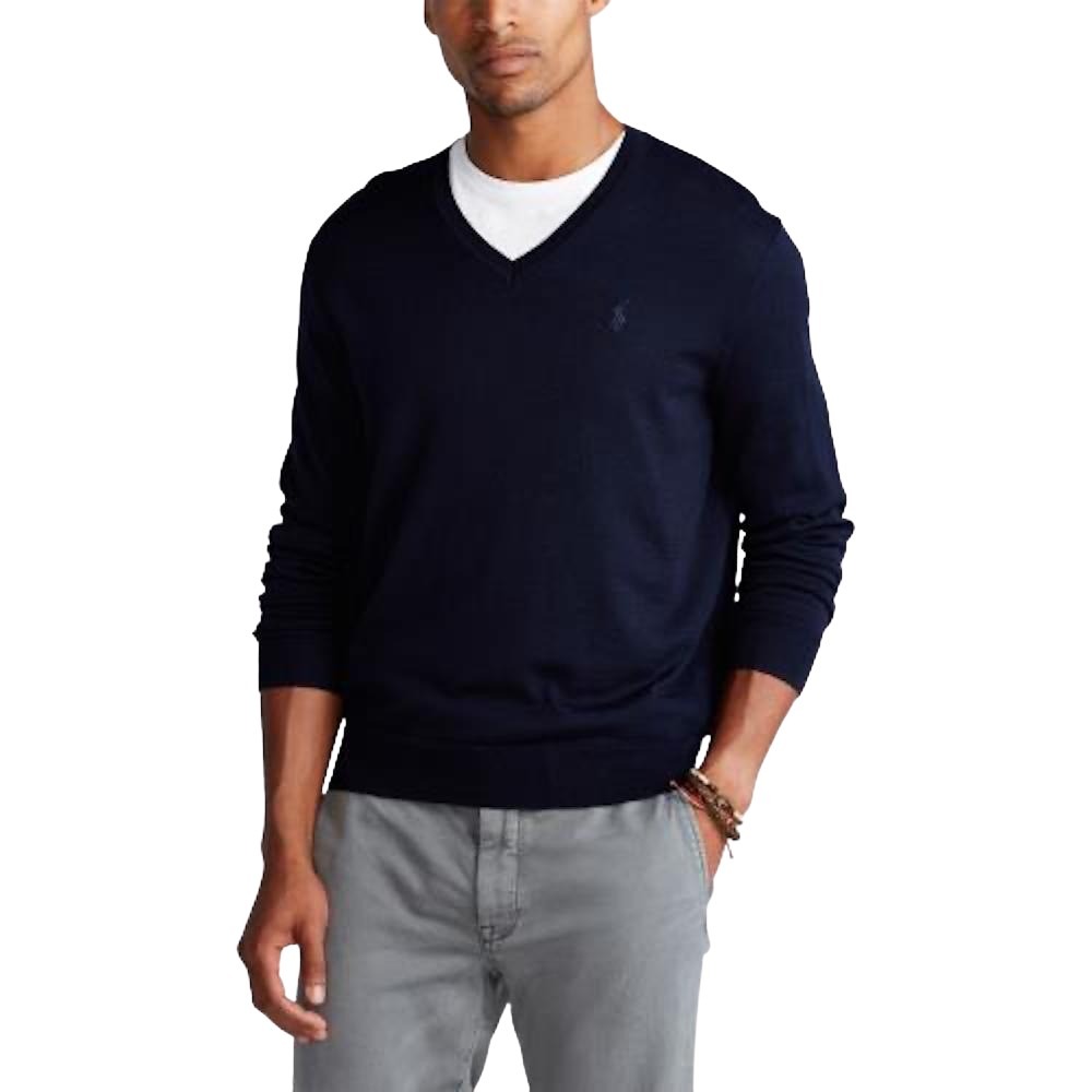 Polo Ralph Lauren Men pull trui v hals heren marine I ARTSON FASHION