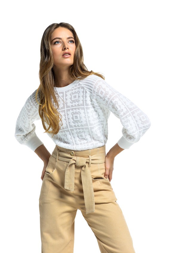 Witte pull dames 2025