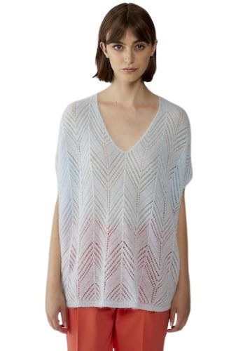Anneclaire cape dames licht blauw