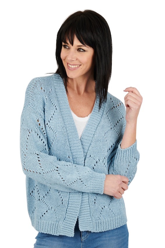 Anneclaire gilet women sky