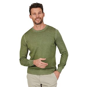 Gran Sasso Men pull trui ronde hals heren khaki