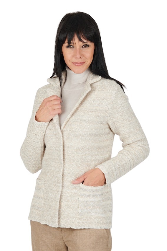 Anneclaire gilet women beige