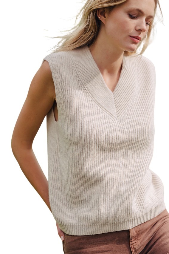 Jeff cardigan debardeur dames beige ARTSON WOMEN MEN I shop online mooiste trendy kleding