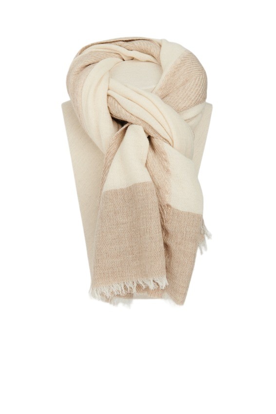 Andrea'S 1947 sjaal dames beige