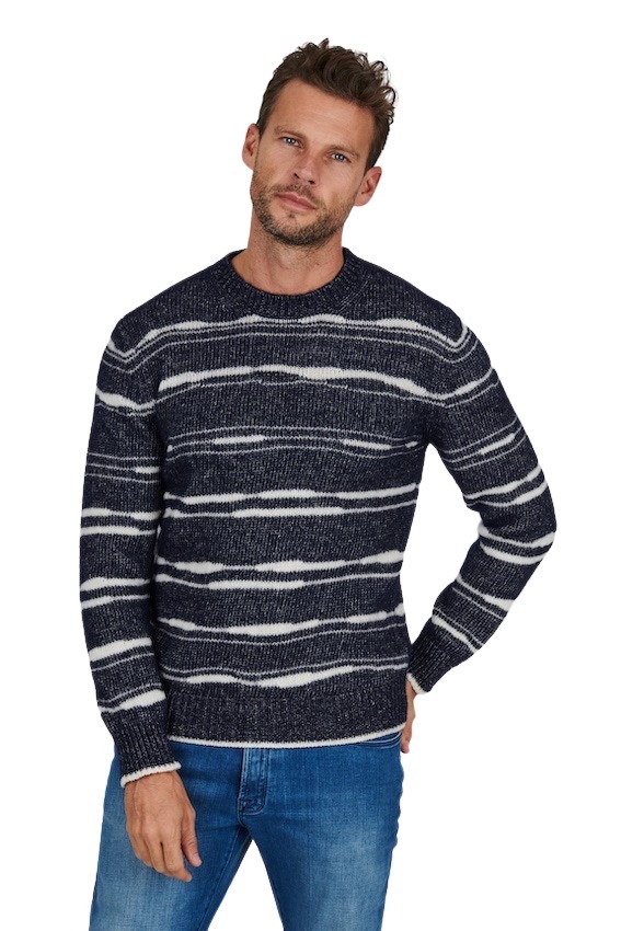 Altea pull trui ronde hals heren marine