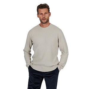 Cc Collection Corneliani pull trui ronde hals heren greige