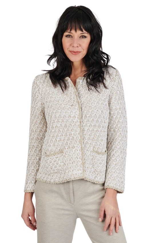 Anneclaire gilet women gold