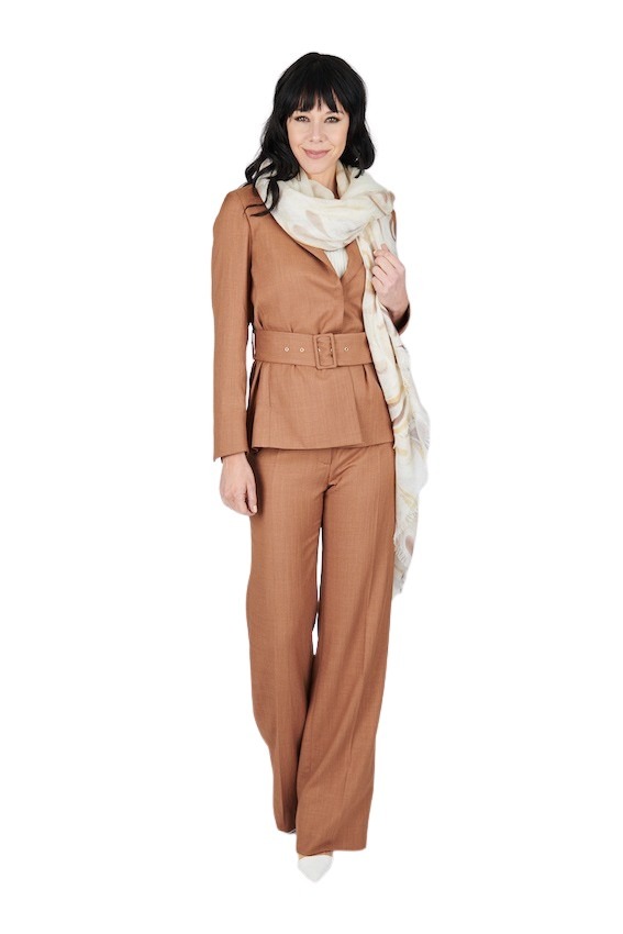 Andrea'S 1947 sjaal dames beige