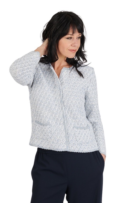 Anneclaire gilet women blue
