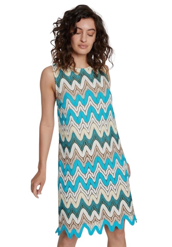 Ana Alcazar kleedje dames turquoise ARTSON WOMEN MEN I shop online mooiste trendy kleding