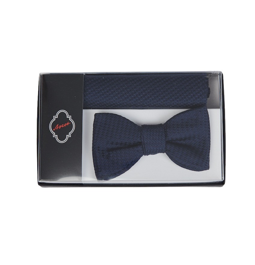 Ascot pochette heren marine