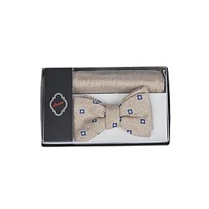 Ascot pochette heren licht bruin