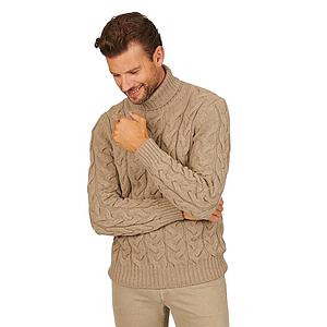 Gran Sasso Men pul trui rolkraag heren beige