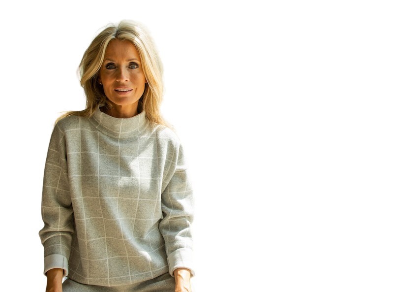 Anneclaire pull trui dames grijs