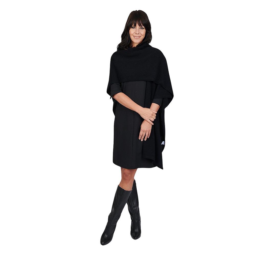 Anneclaire cape dames zwart