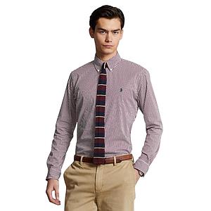 Polo Ralph Lauren Men hemd lange mouwen heren bordeaux