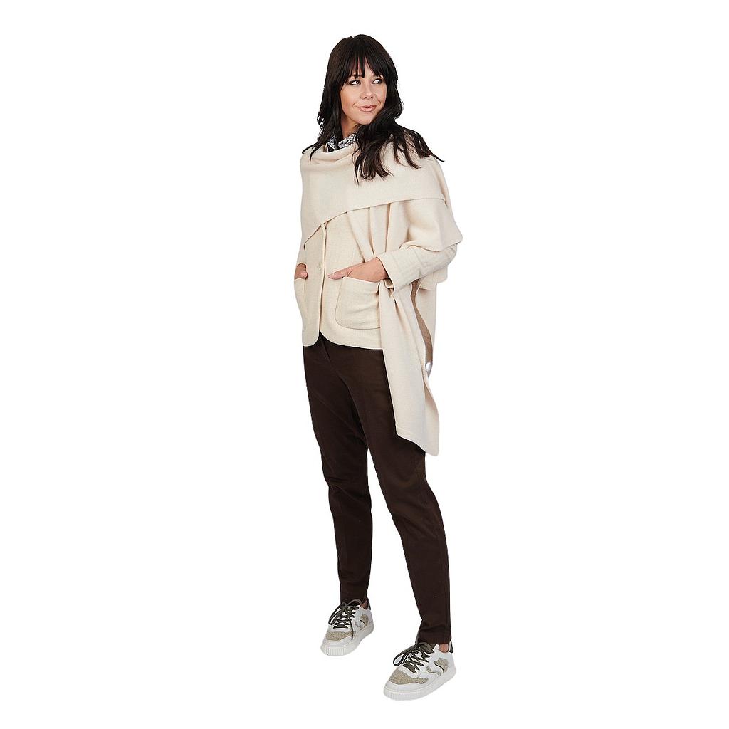 Anneclaire cape dames beige