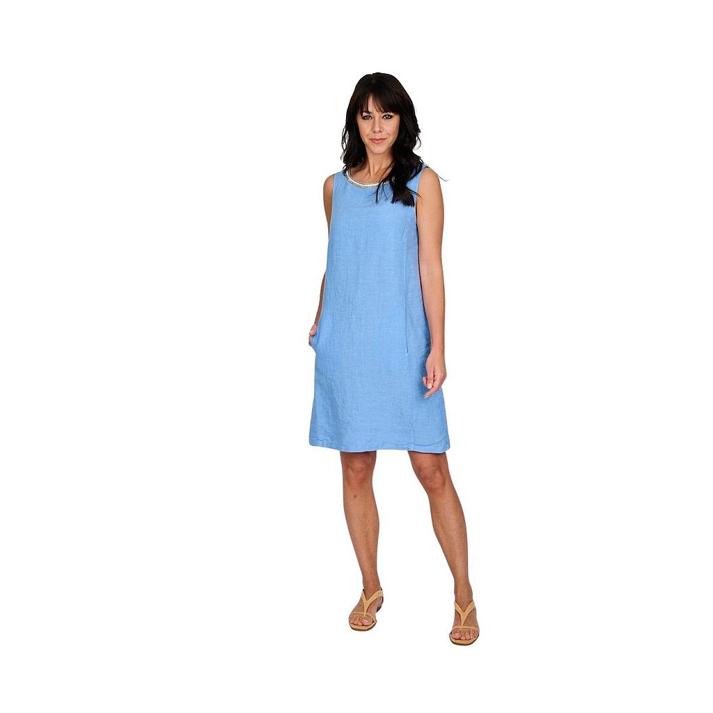 120% Lino women's dresse sky