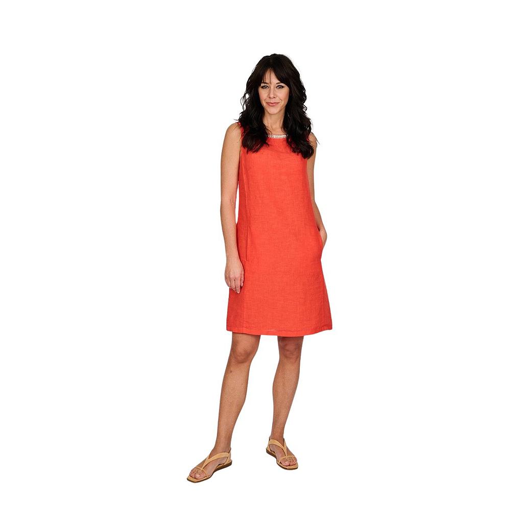 120% Lino kleedje dames ciel