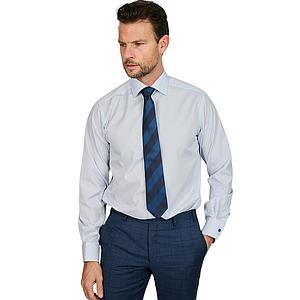 Eton hemd lange mouwen heren blauw