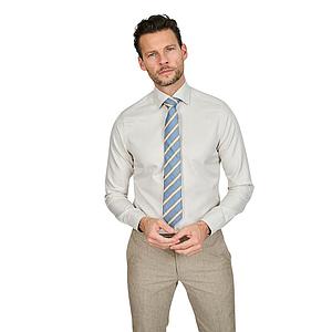 Stenstroms Men hemd lange mouwen heren licht beige