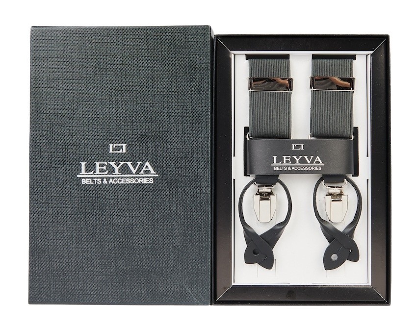 Leyva accessoires heren anthraciet