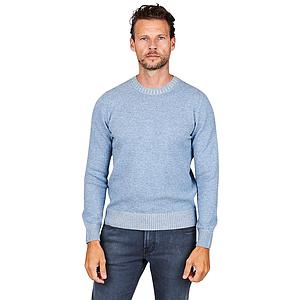 Gran Sasso Men pull trui ronde hals heren licht blauw