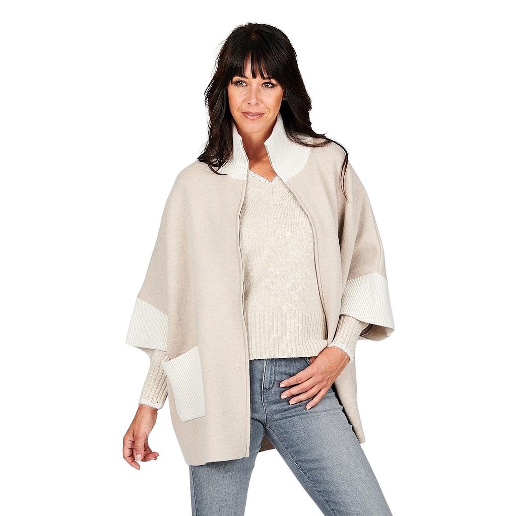 Anneclaire cape dames beige