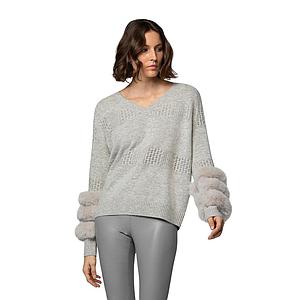 Max&Moi pull trui dames taupe