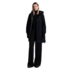 Duno Donna parka dames omkeerbaar blauw