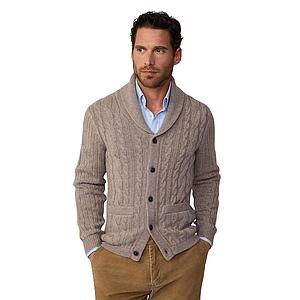 Hackett London gilet men taupe