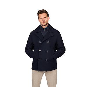 Cc Collection Corneliani sportieve mantel heren donker blauw