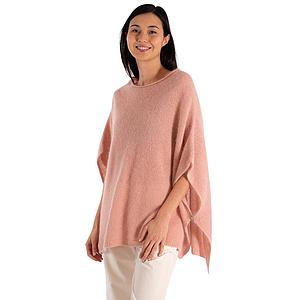 Jeff poncho dames roze