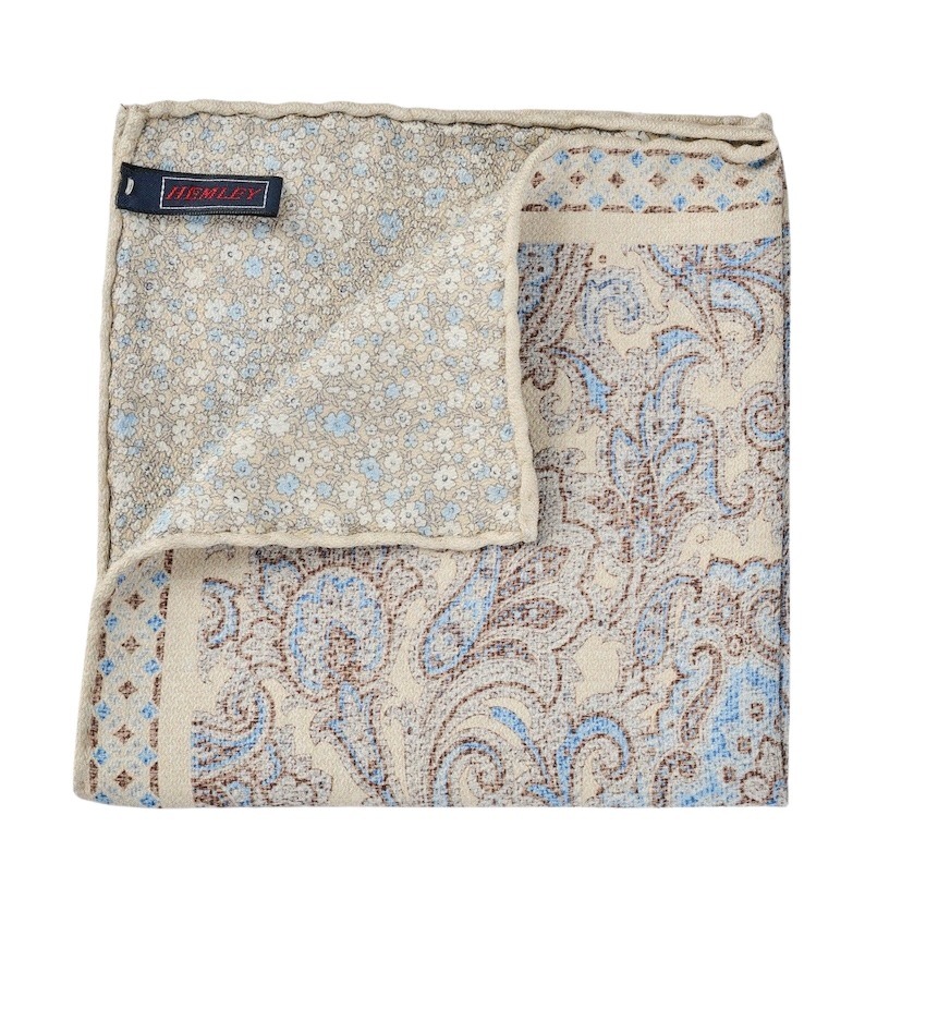 Hemley pochette heren licht grijs