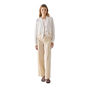 Anneclaire gilet dames wit