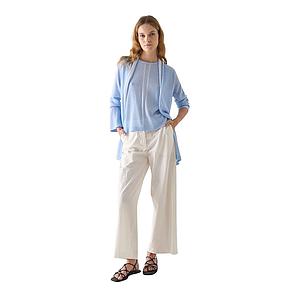 Anneclaire gilet women light blue