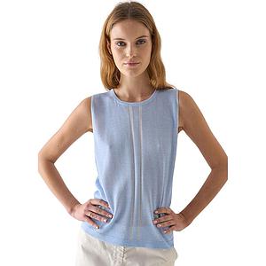 Anneclaire top women light blue