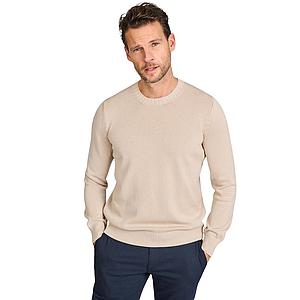 Gran Sasso Men pull trui ronde hals heren beige