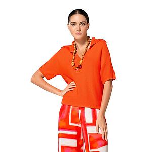 Caroline Biss polo shirt dames oranje 1207/51