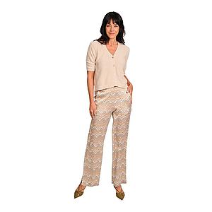 Hemisphere broek dames beige