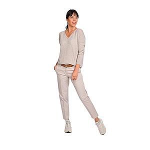 Hemisphere pull trui v-hals dames grijs Frap