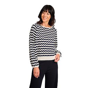 Hemisphere pull trui dames donker blauw