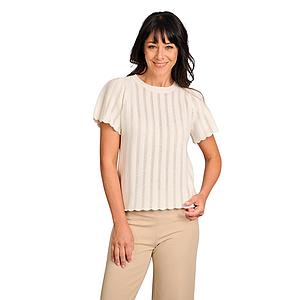 Hemisphere pull trui dames ecru