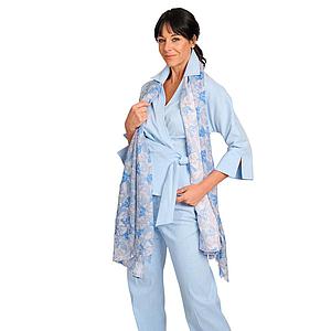 Hemisphere sjaal dames licht blauw Imixmufair