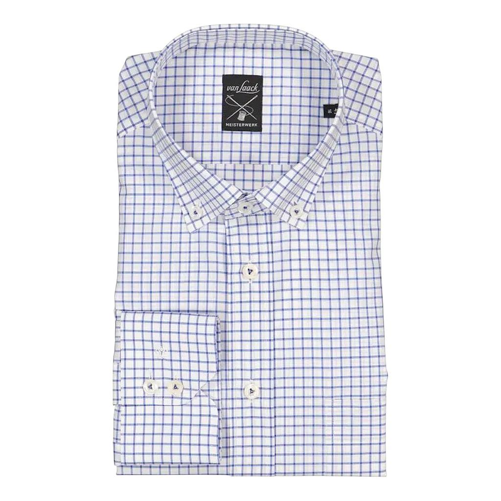 Van Laack Men hemd korte mouwen heren blauw Roy-S-TF