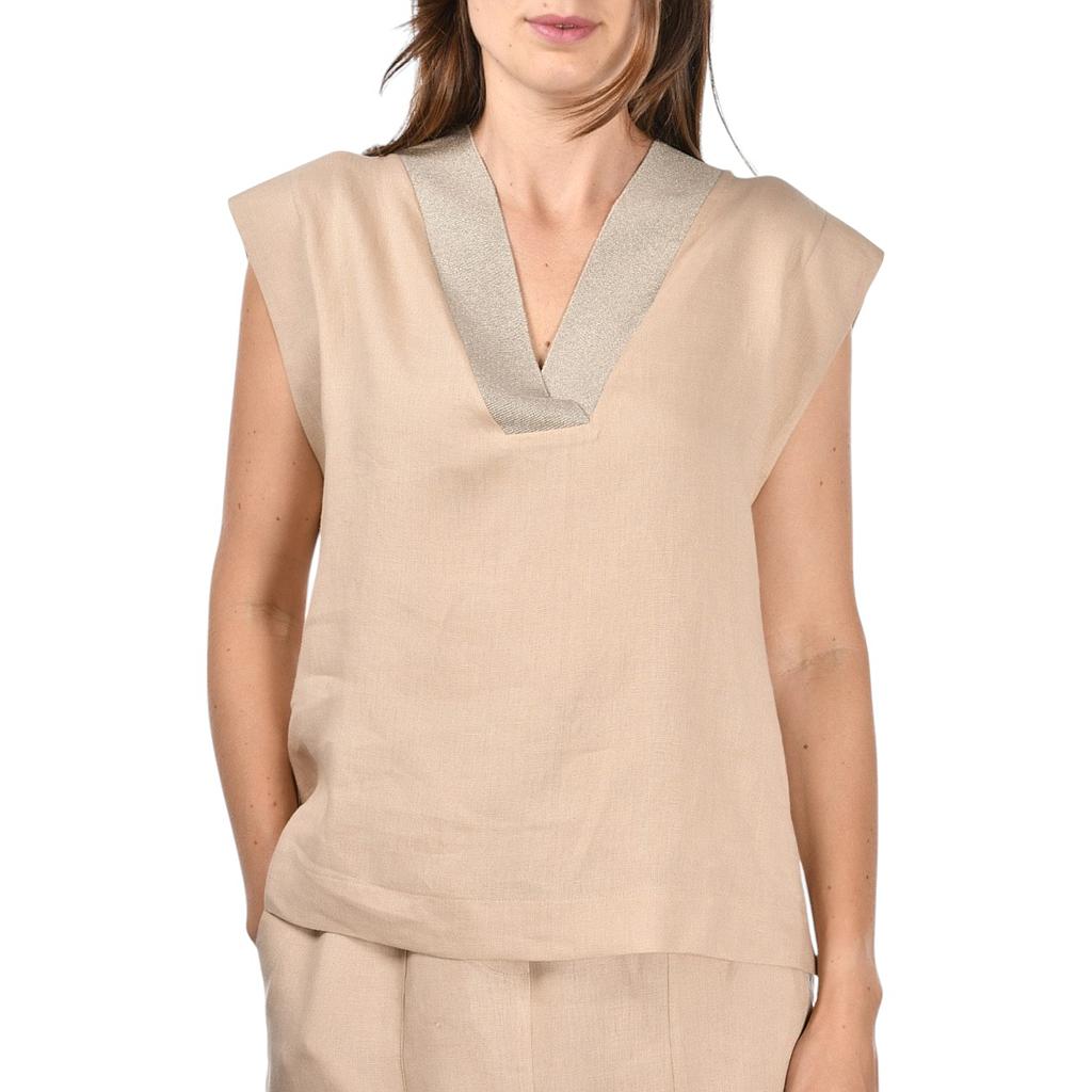 Gran Sasso Women topje dames beige